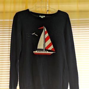 Navy blue sweater. Medium